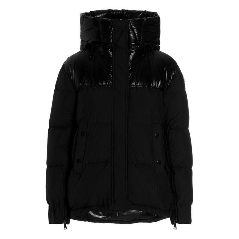 Moncler EVITAL Logo Patch Down Puffer Jacket Black