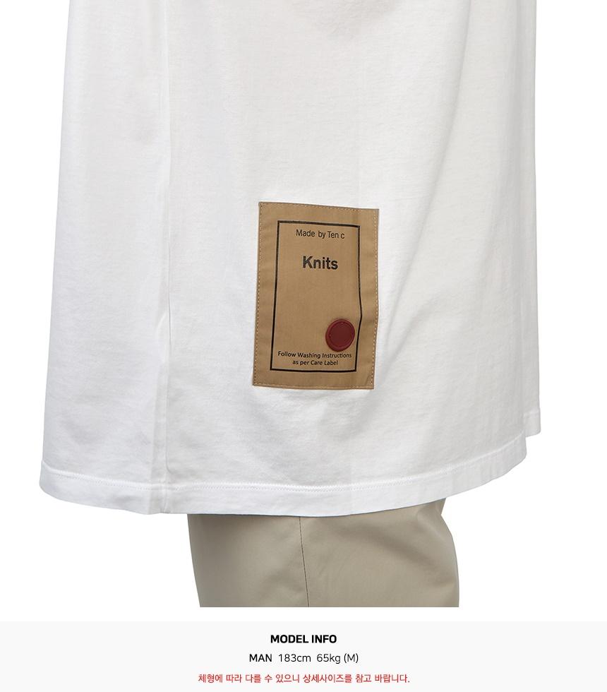 Ten C Men's Short-Sleeve T-Shirt 23CTCUH02089 A06021 100