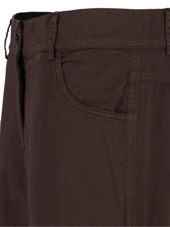 gimaguas Brown Straight Classic Pants IRINA Trousers