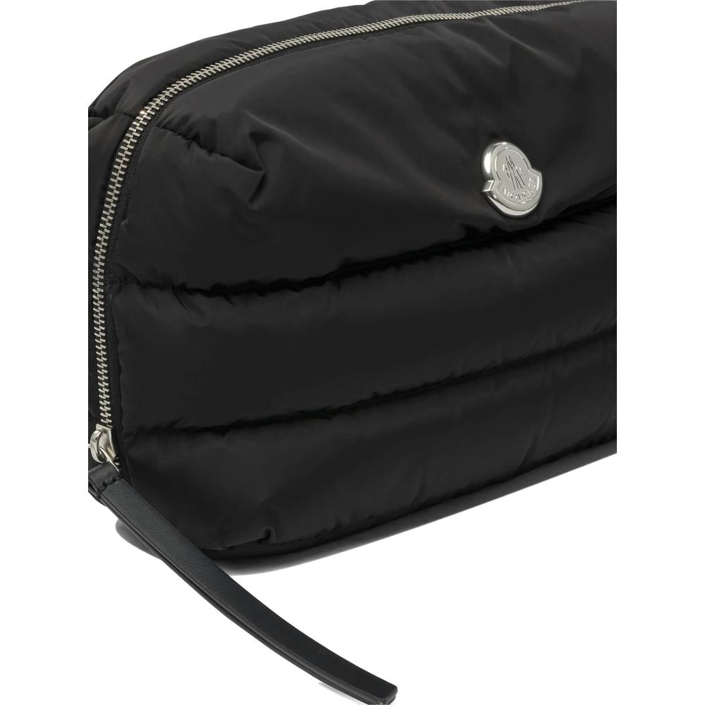 Moncler Black Leather Clutch Bag
