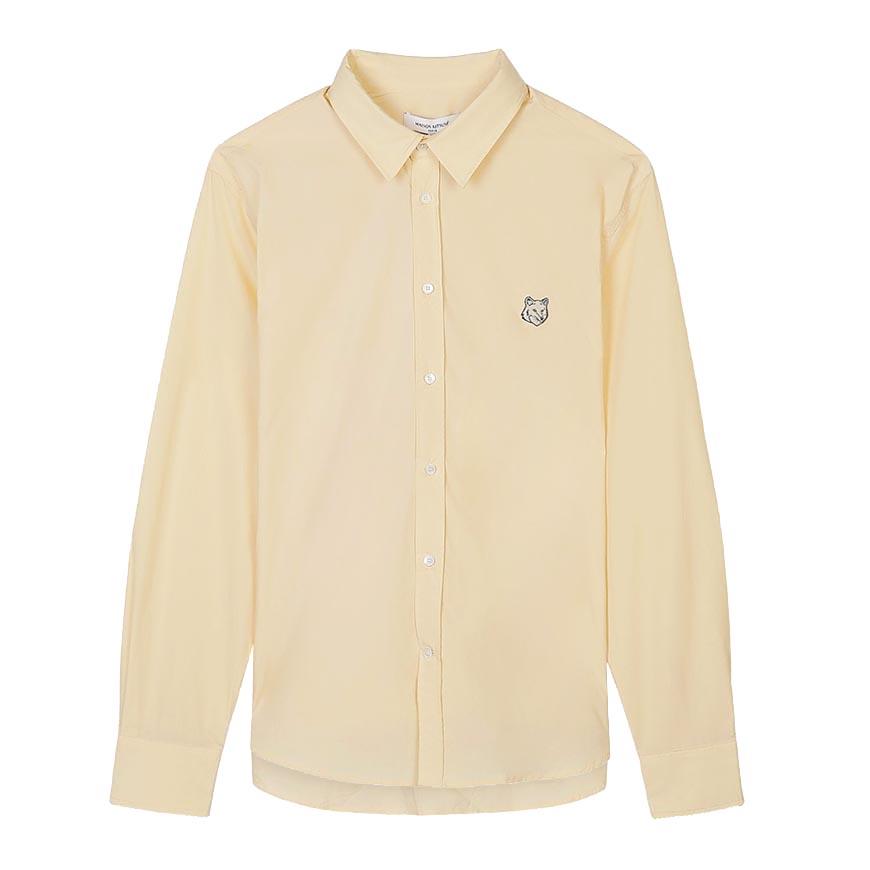 Maison Kitsune Men’s Tonal Fox Head Long Sleeve Shirt
