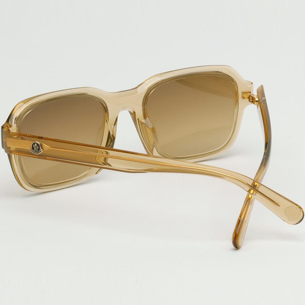 Moncler Square Semi-Transparent Acetate Mirror Sunglasses ML0199 57G