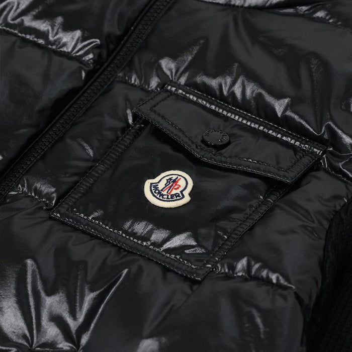Moncler Women’s Knit Down Padded Cardigan Vest Black