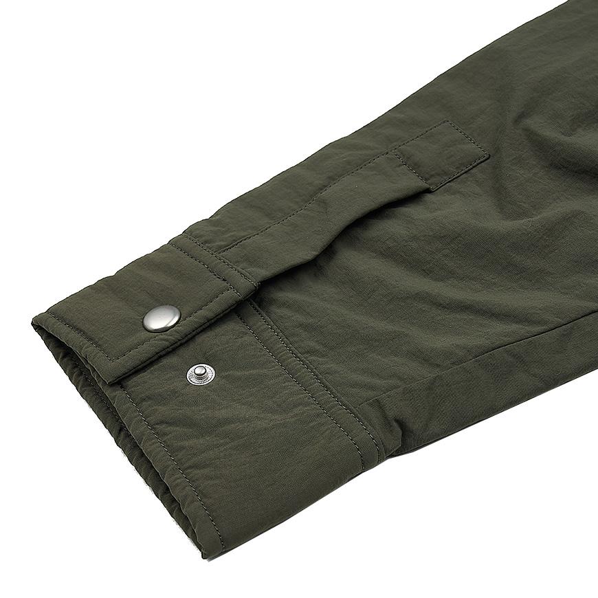 Maison Kitsune Bold Fox Head Patch Padded Overshirt for Men LM02113WQ4019 MG