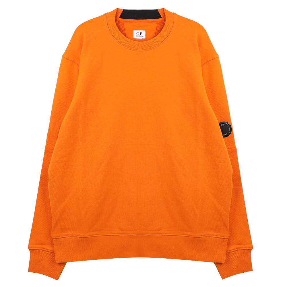 CP Company Diagonal Raised Fleece Crewneck Lens Sweatshirt 19CMSS713A005086W434