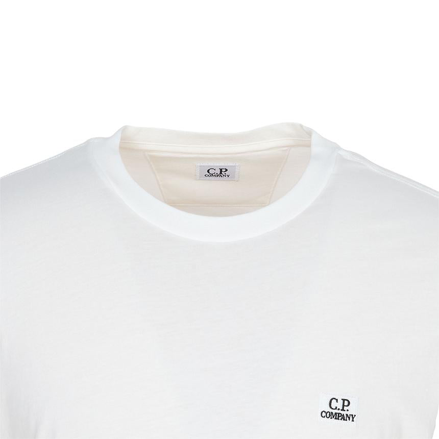 CP Company Men’s Short Sleeve T-Shirt White Cotton
