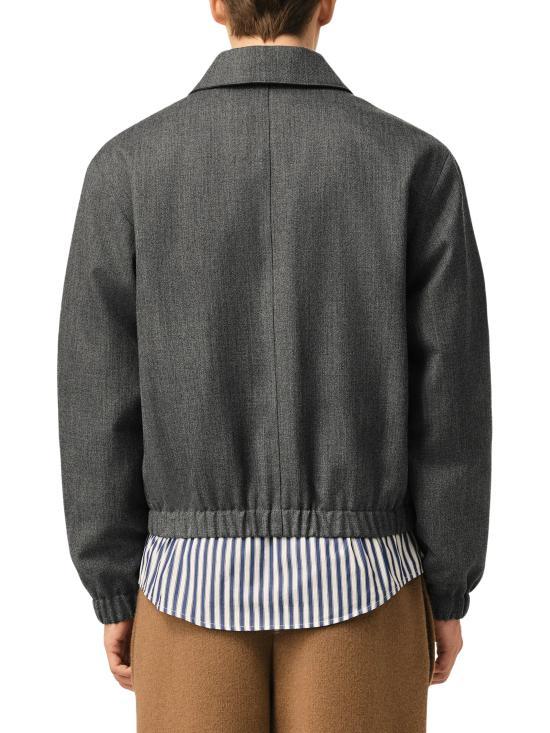AMI Wool Puffer Jacket Carbon Gray Men’s