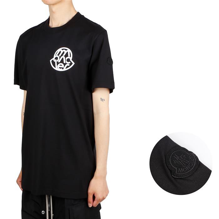 Moncler Logo Short Sleeve T-Shirt for Men 8C00046 89AJS 998
