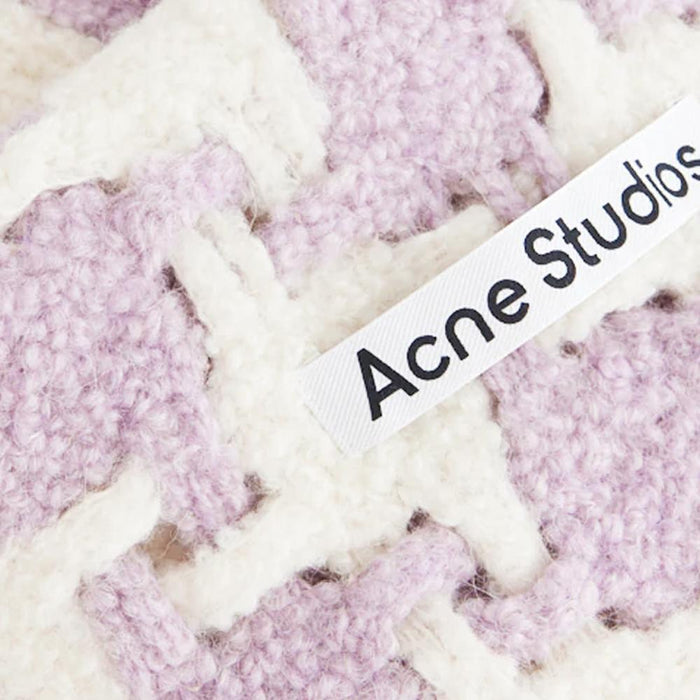 Acne Studios Houndstooth Alpaca Scarf