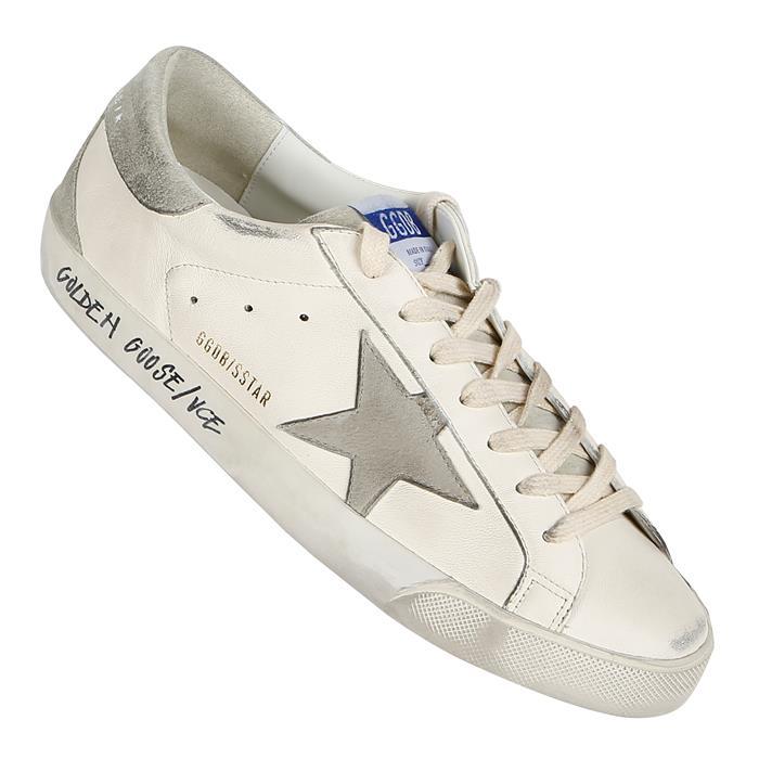 GOLDEN GOOSE Superstar Low Top Sneakers for Men White Leather F005359 11166