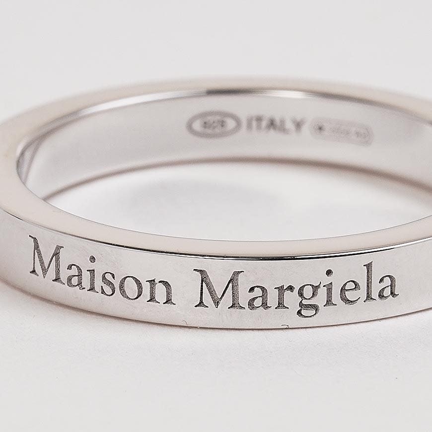 Maison Margiela Unisex Logo Ring Silver-Tone Jewelry