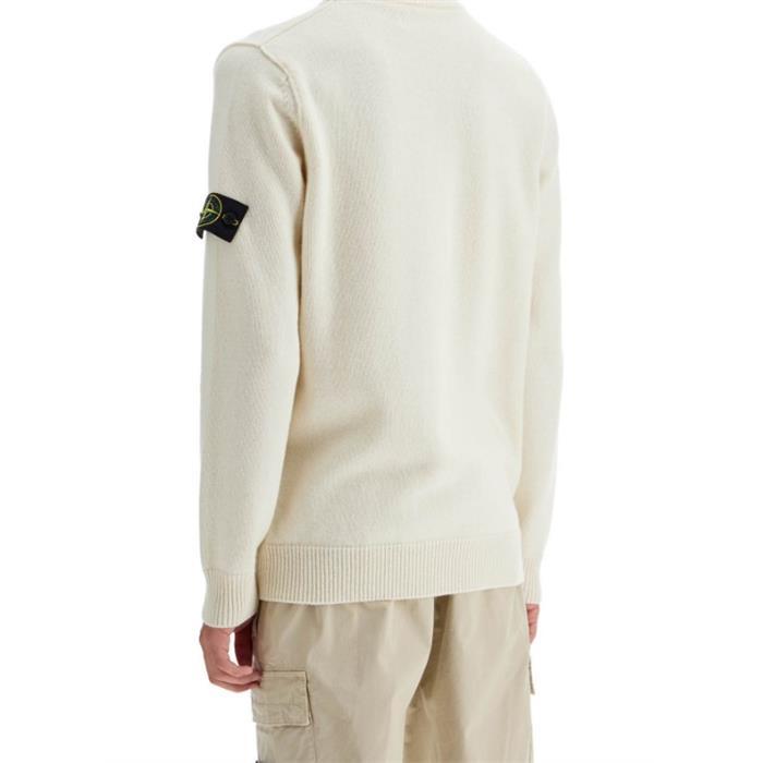 STONE ISLAND Wool Sweatshirt T-Shirt Black Men’s Top