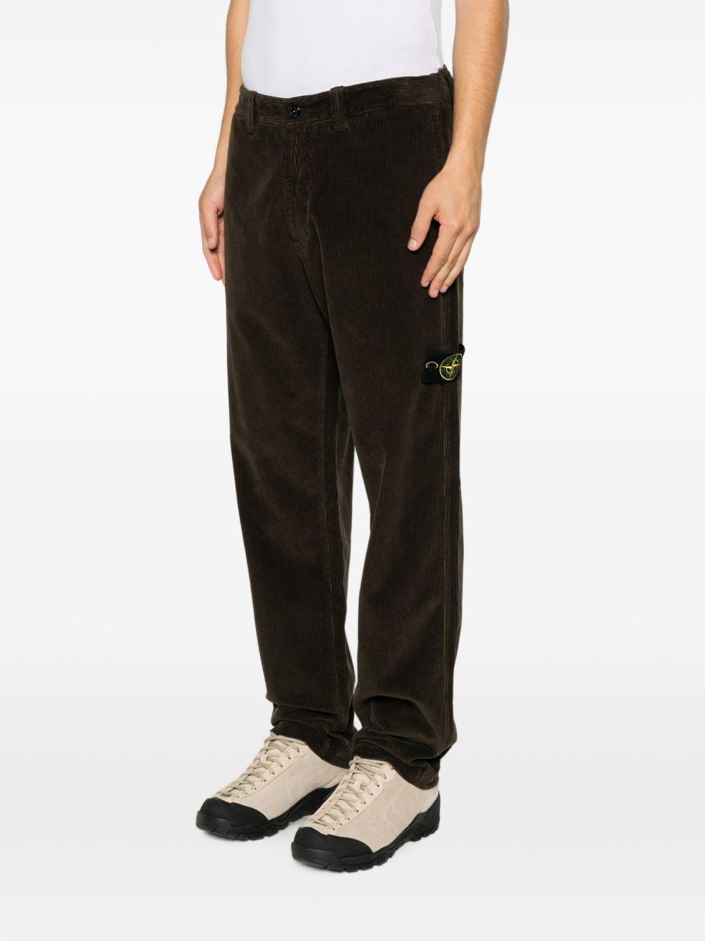 STONE ISLAND Gray Wool Blend Suit Trousers for Men