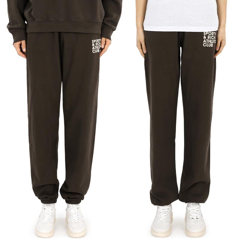 SPORTY&RICH Chocolate Exercise Often Unisex Jogger Pants