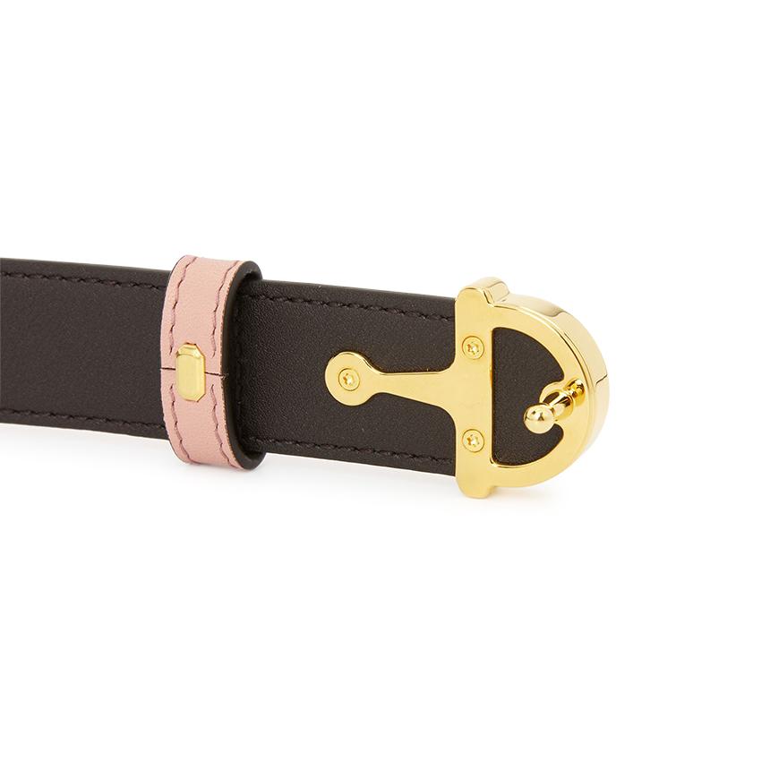 GUCCI Half Horsebit Leather Belt for Women 836993 AAEC2 5712