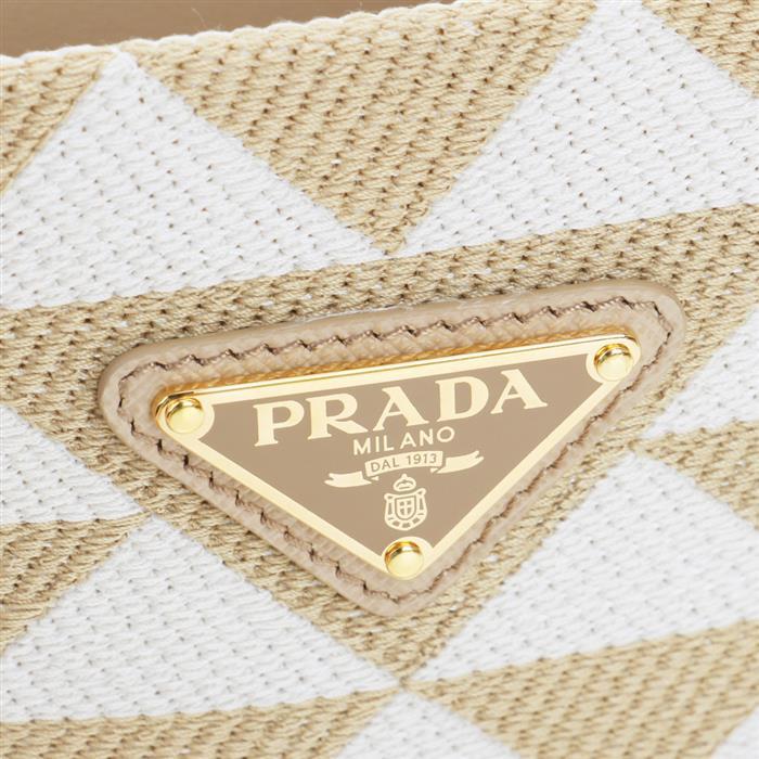 PRADA Symbol Embroidered Fabric Mini Tote Bag 1BA355 2FKL F0J0A V OOM