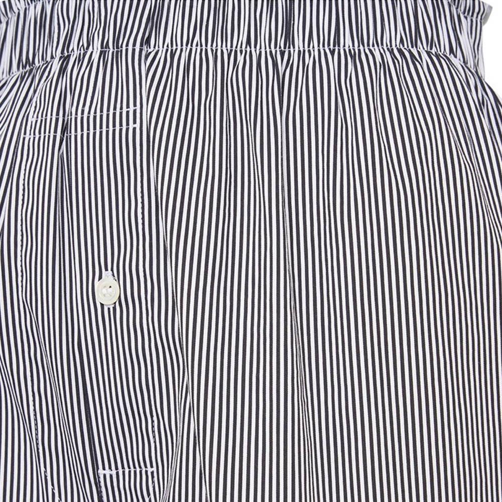 Maison Margiela Back Stitch Logo Black Gray Women’s Short Pants