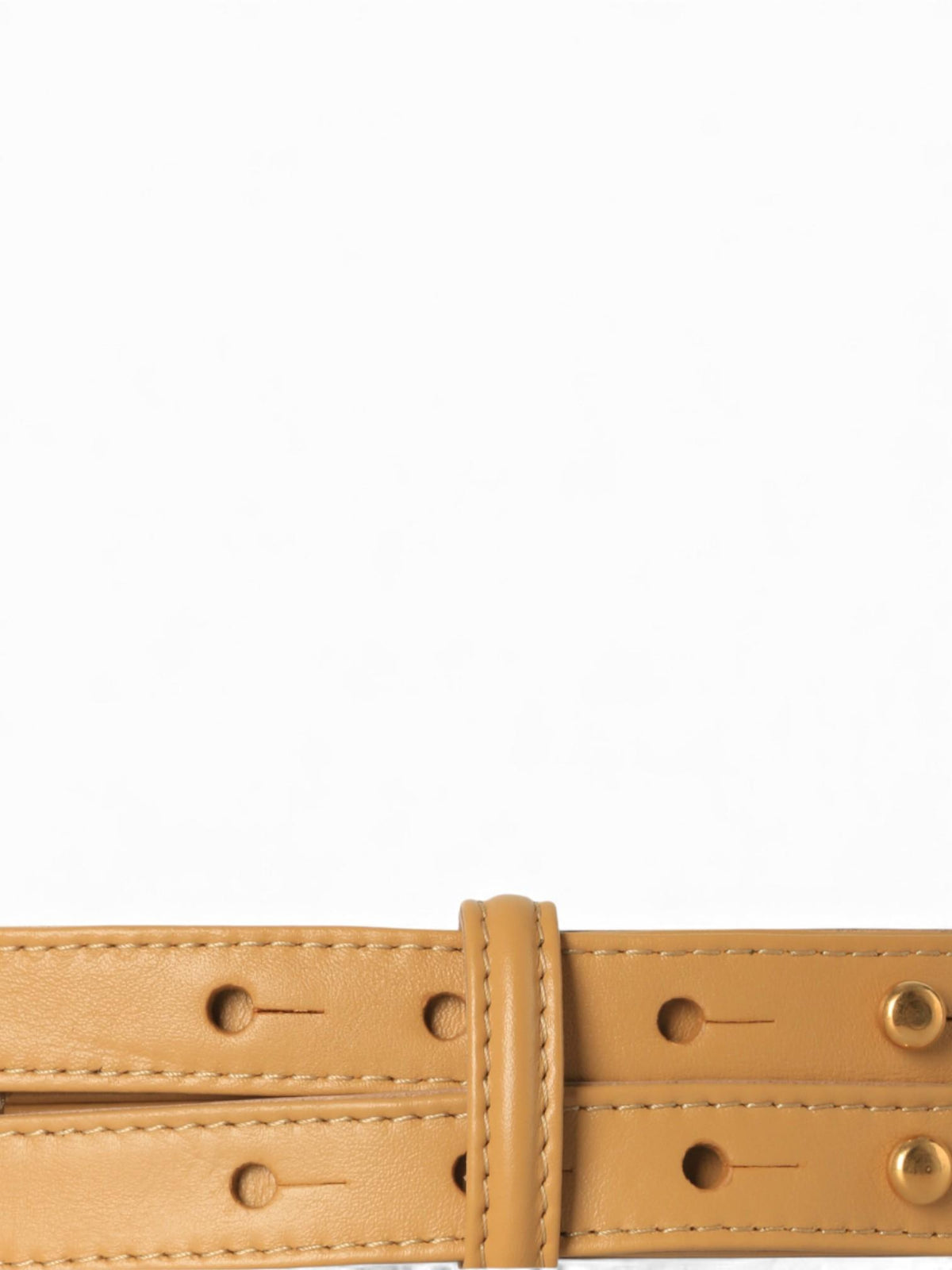 Dries Van Noten Split Leather Belt Sand Unisex 242011403199101