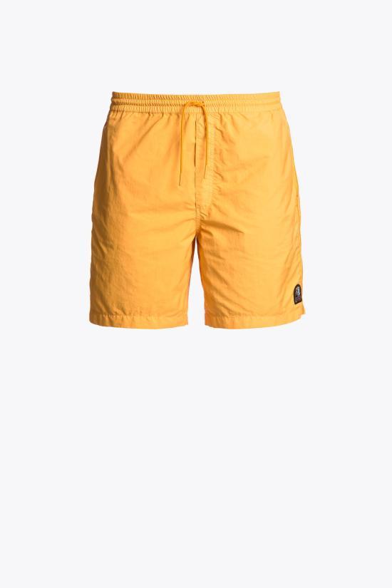 Parajumpers Yellow Drawstring Cotton Cargo Shorts Men PMPAKW 01519
