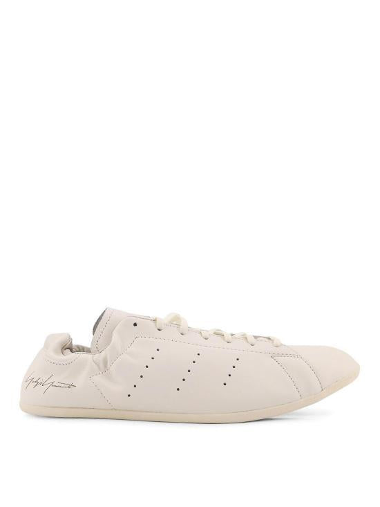 Y-3 White Leather Sneakers Men's Shoes KJ2390 DOM
