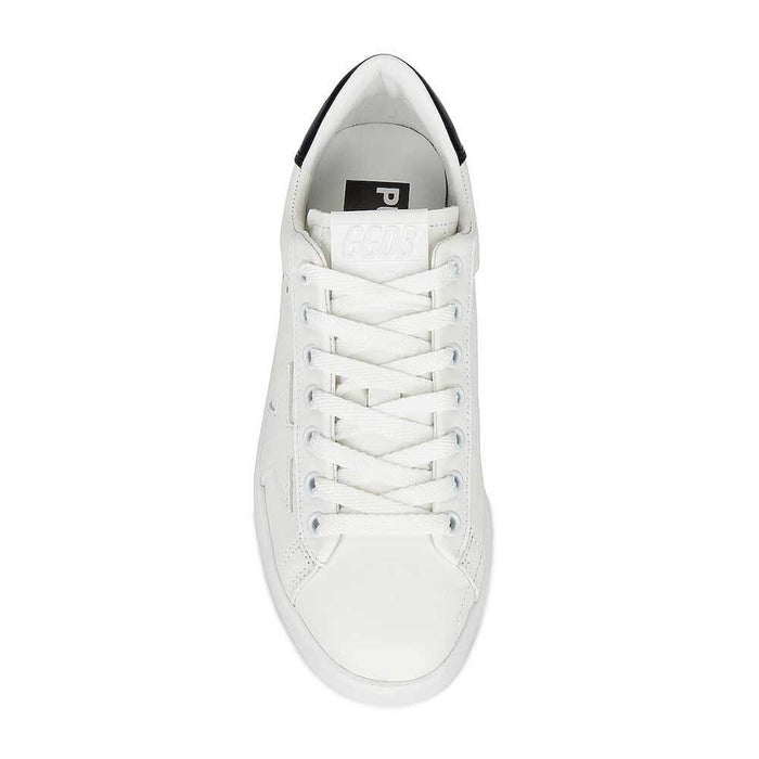 GOLDEN GOOSE White Shiny Heel Tab Women's Low Top Sneakers