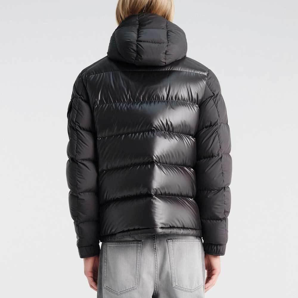 Moncler Maya Hooded Short Down Jacket Black Men