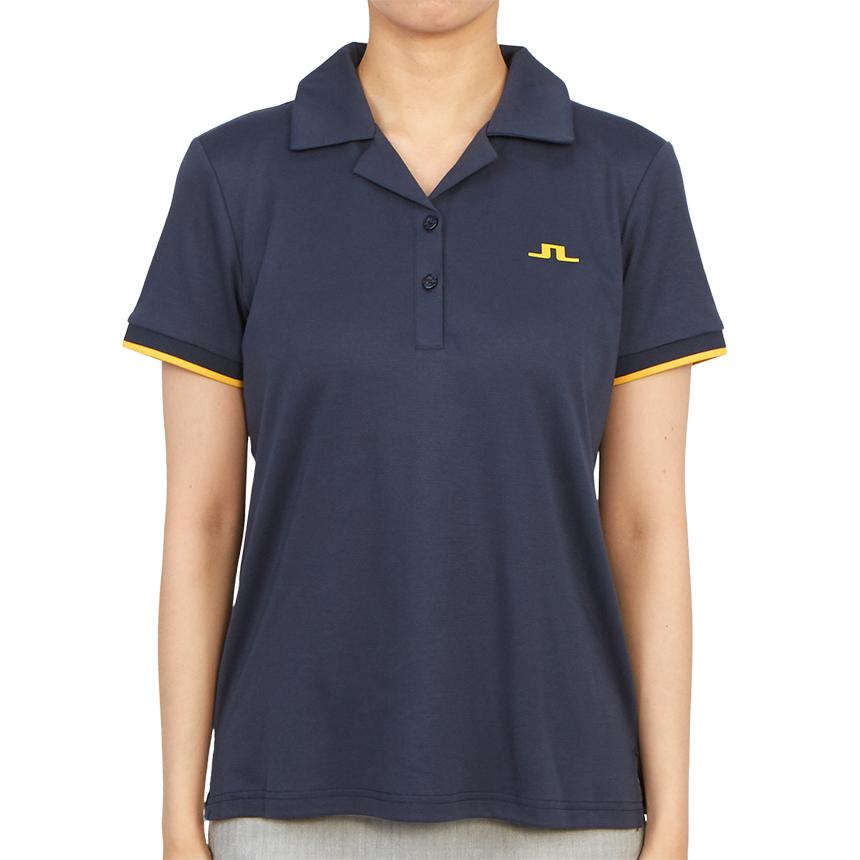 J LINDEBERG Women’s Golf Polo Short Sleeve T-Shirt Navy