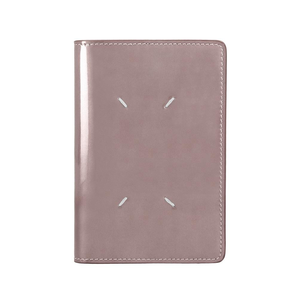 Maison Margiela Glossy Patent Stitch Passport Wallet Card Holder