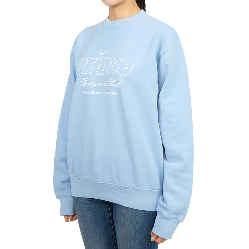 SPORTY&RICH Blue Unisex Crewneck Sweatshirt