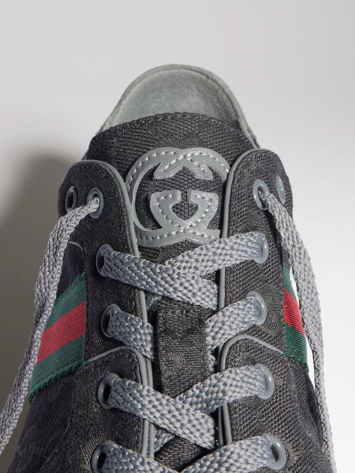 GUCCI White Leather Low-Top Sneakers for Men