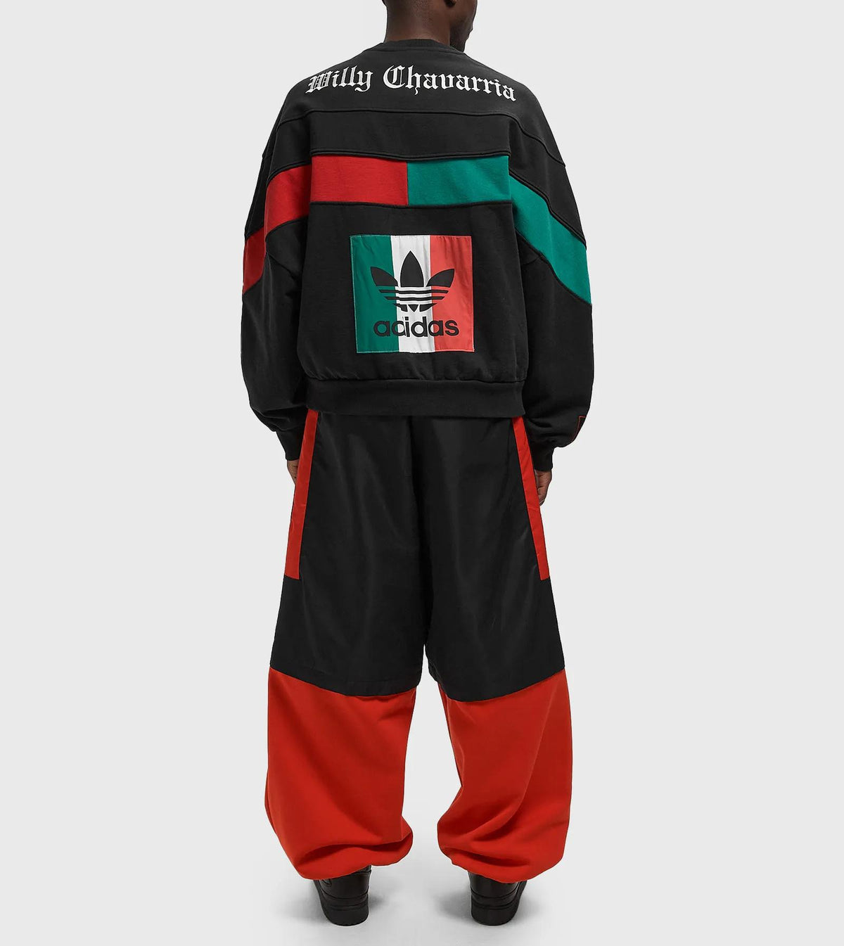 WILLY CHAVARRIA adidas x Willy Chavarria Black Crewneck Sweatshirt