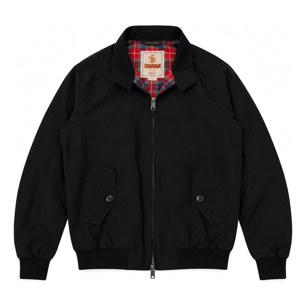 BARACUTA G9 Harrington Jacket for Men Navy Cotton Blend