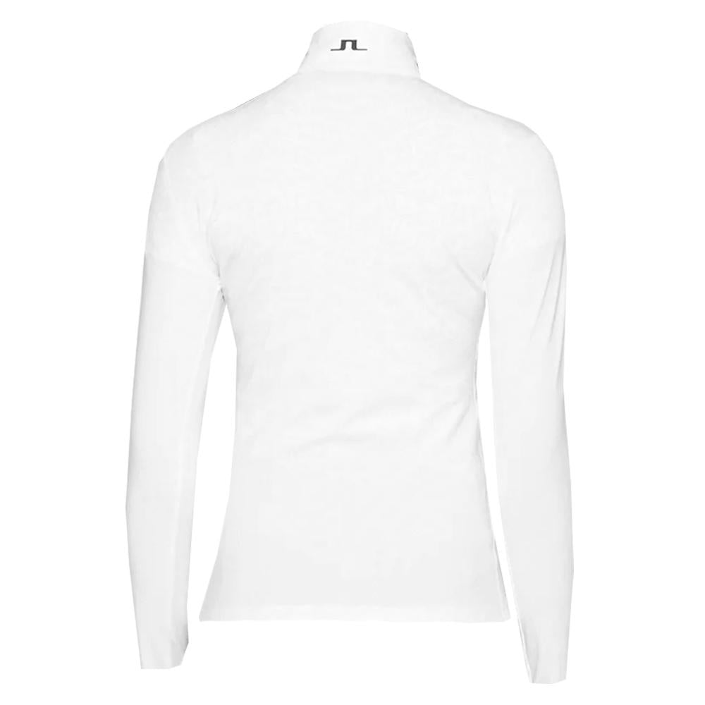 J LINDEBERG Lauryn Logo Half-Zip T-Shirt Women’s White
