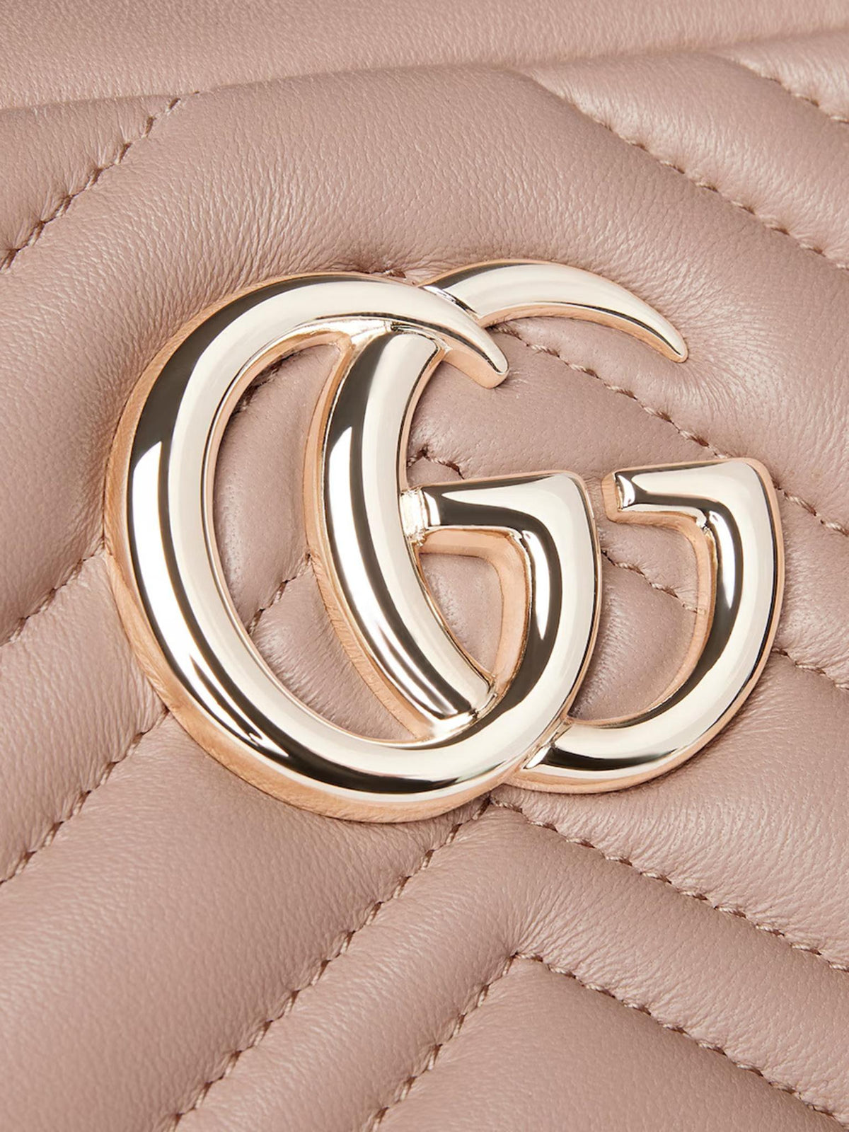 GUCCI Leather Shoulder Bag Pink