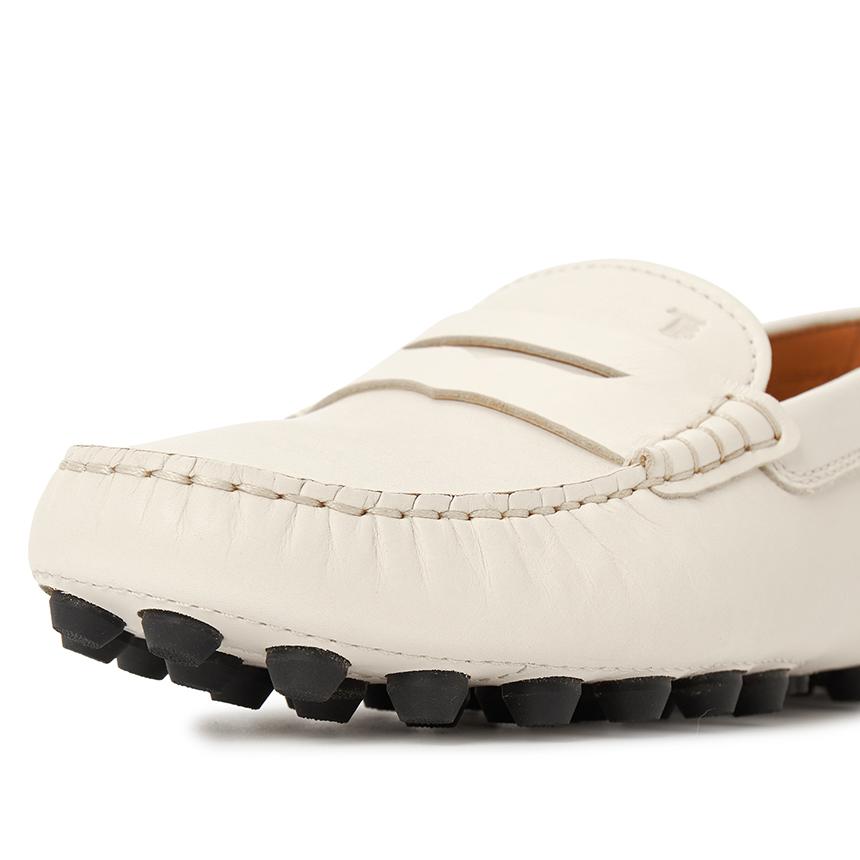 Tods Gommino Bubble Women’s Driving Loafers Leather Beige