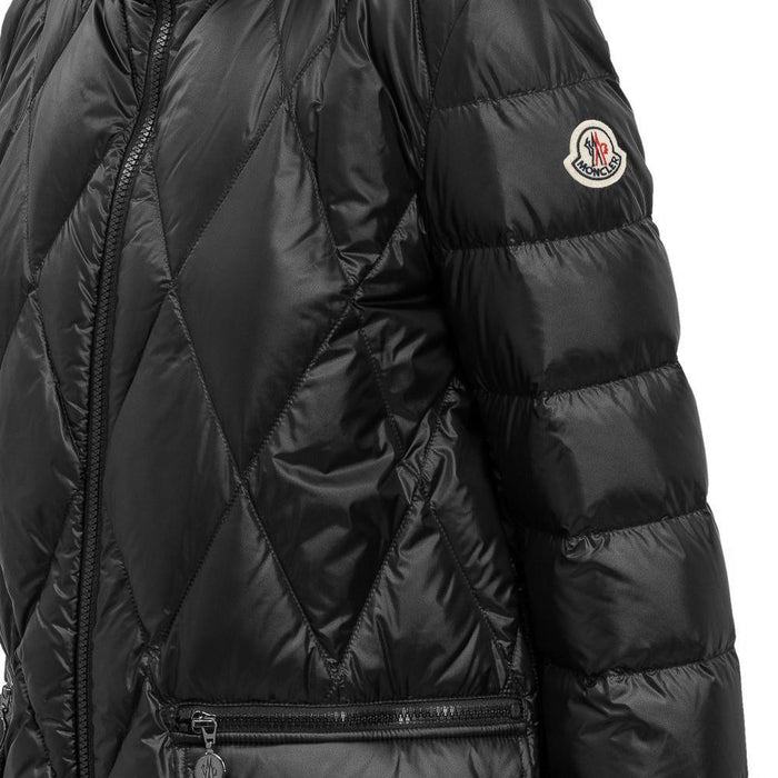 Moncler Logo Patch Long Down Puffer Coat 1C000 08 595ZZ 999