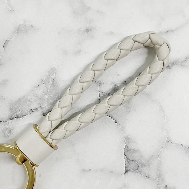 Bottega Veneta Intreccio Woven Leather Keyring 651820 V48E1 9644