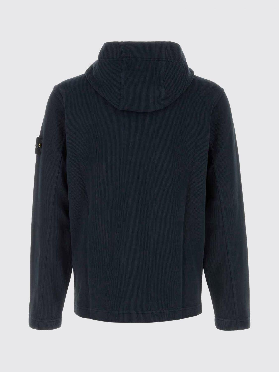 STONE ISLAND Zip-Up Bomber Jacket Black
