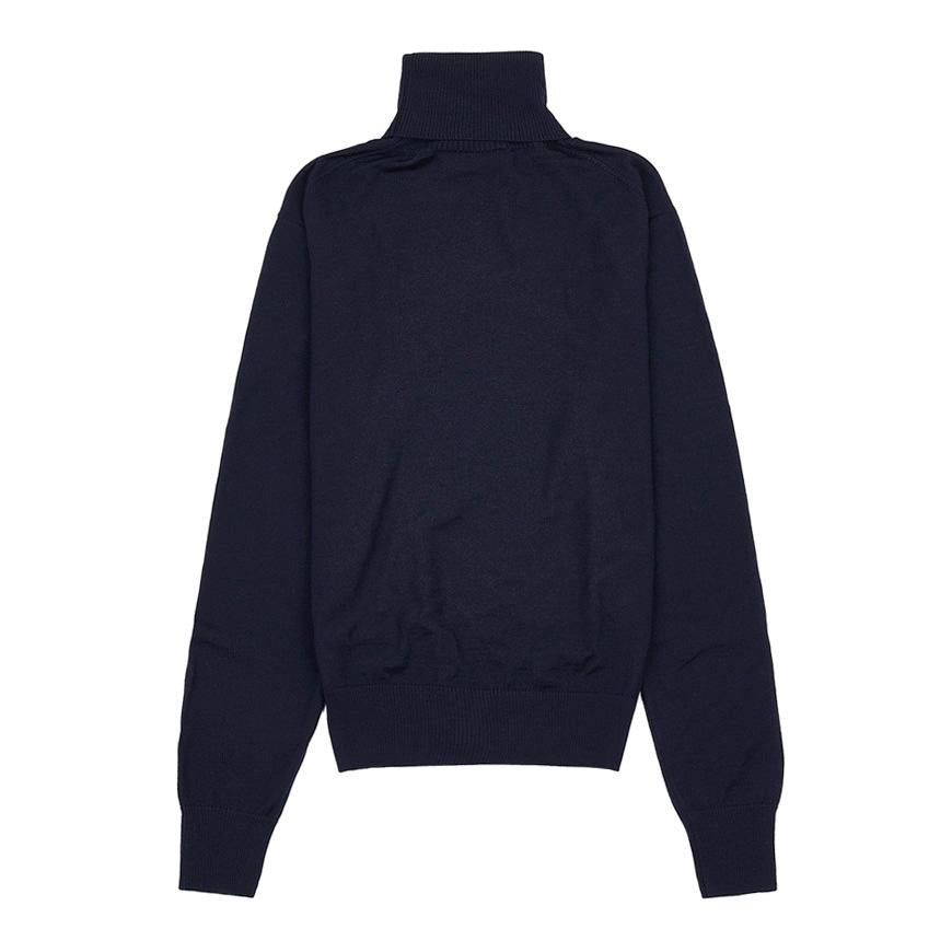 AMI Small Heart Logo Round Neck Knit Sweater for Women KN0025 430