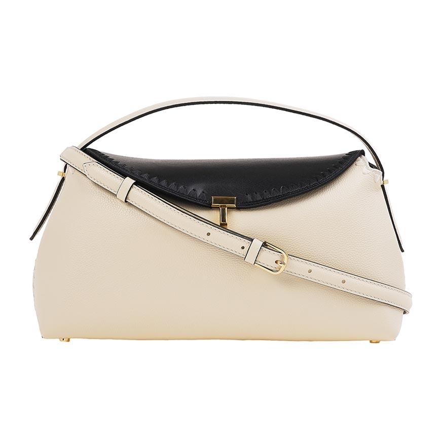 Toteme T-Lock Embroidered Top Handle Shoulder Bag 261 WAL961 LE0030