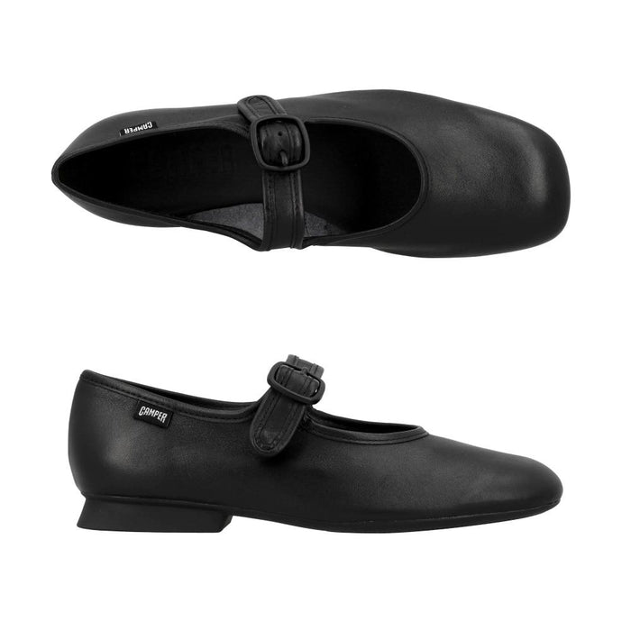 Camper Black Leather Ballet Flats Women’s