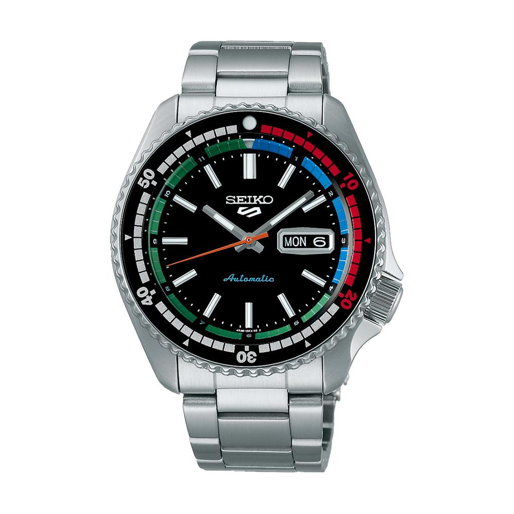 Seiko Black Dial Silver Stainless Steel Automatic Men’s Watch SRPK13K1