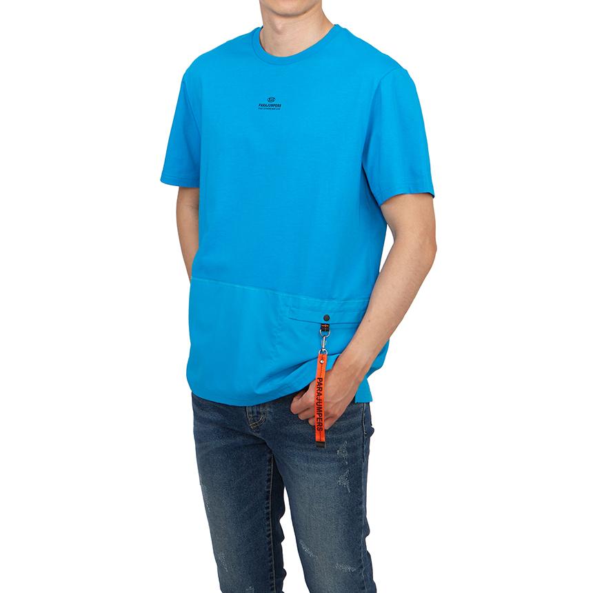 Parajumpers Clint Men’s Short Sleeve T-Shirt Blue Jewel