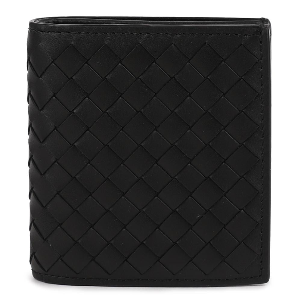 Bottega Veneta Intrecciato Leather Bifold Wallet Black 222338 V47W1 1000