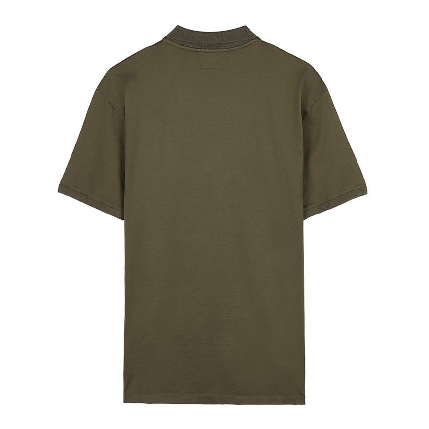 CP Company Mens Jersey Garment-Dyed Polo Shirt