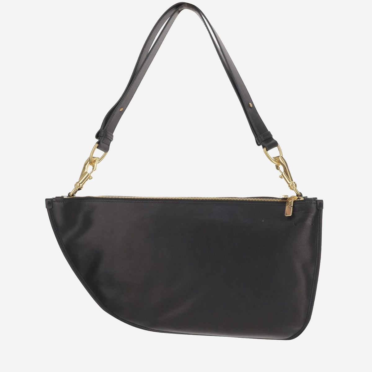 BURBERRY Black Leather Shoulder Bag