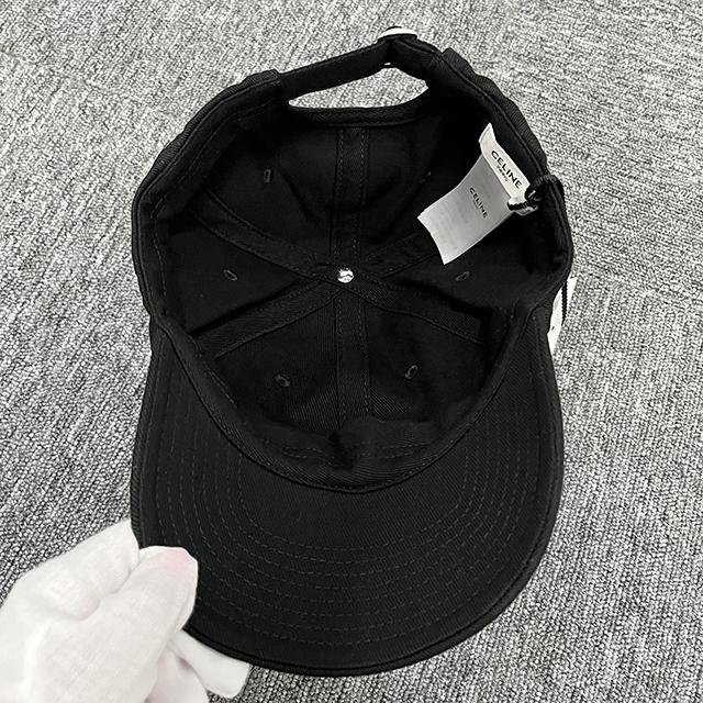 CELINE Triomphe Ricolieu Baseball Cap Navy