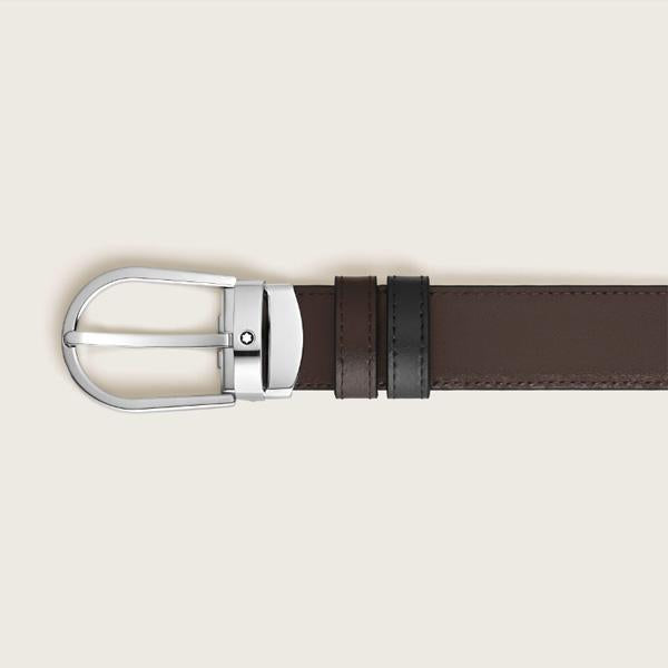 Montblanc Meisterstück Horseshoe Reversible Leather Belt 30mm
