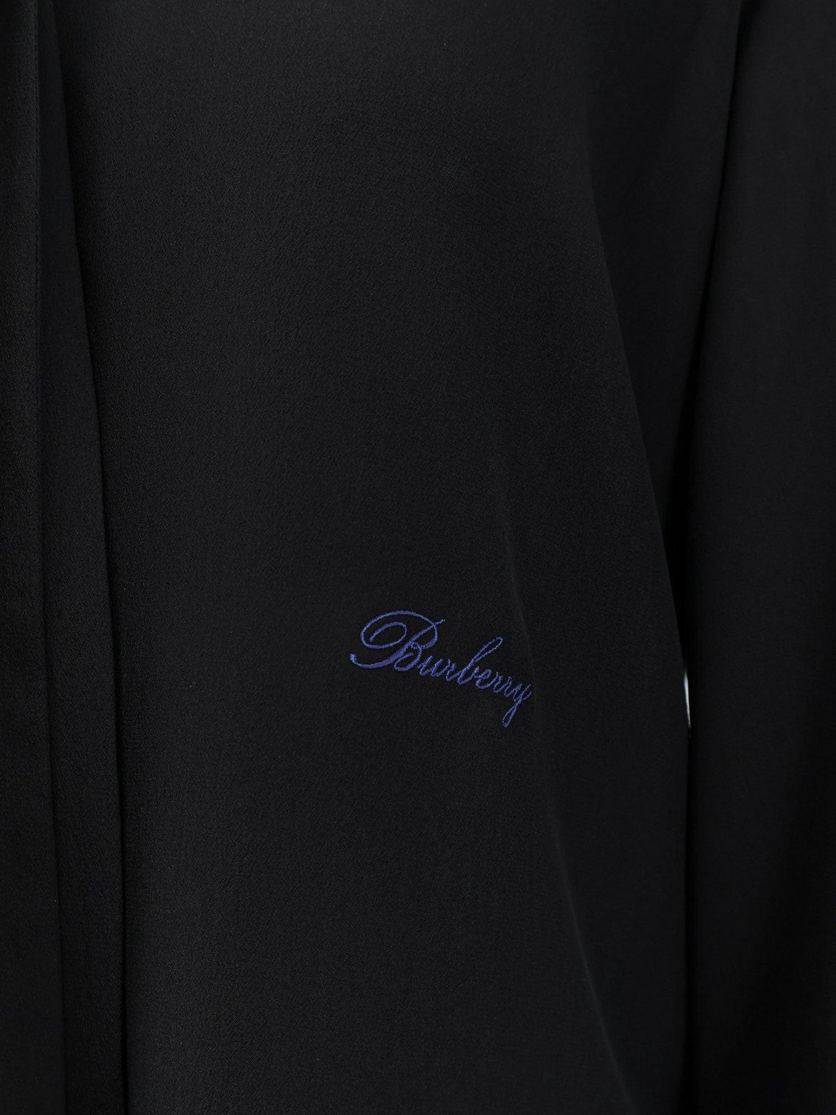 BURBERRY Long Sleeve Button-Up Shirt FW26 Black