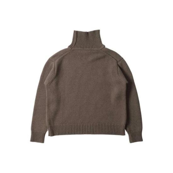 Margaret Howell Conker Brown Wool Turtleneck Sweater WHKN0517A25HIWCOK